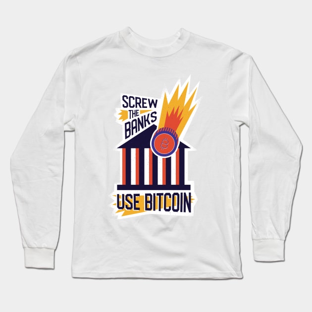 Use Bitcoin Long Sleeve T-Shirt by madeinchorley